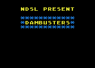 Dambusters atari screenshot