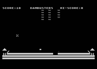 Dambusters atari screenshot