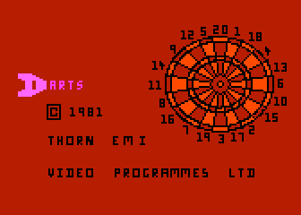 Darts atari screenshot