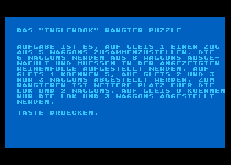 Inglenook Rangier Puzzle (Das) atari screenshot