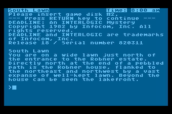 Deadline atari screenshot
