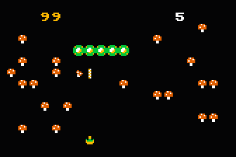 Decipede atari screenshot