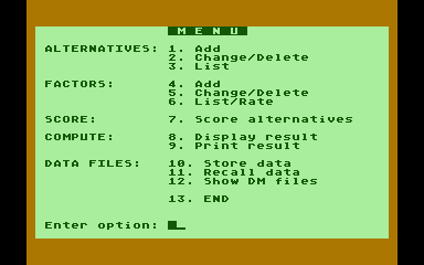 Decision Maker atari screenshot