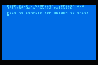 Deep Blue C Compiler