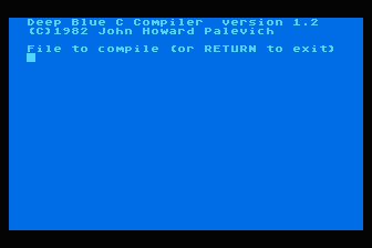 Deep Blue C Compiler — screenshot 1
