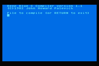 Deep Blue C Compiler