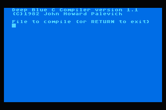 Deep Blue C Compiler — screenshot 1
