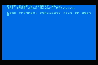 Deep Blue C Compiler atari screenshot