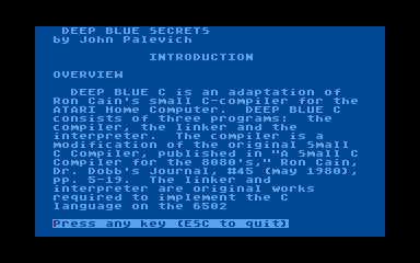 Deep Blue Secrets atari screenshot