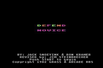 Defend atari screenshot