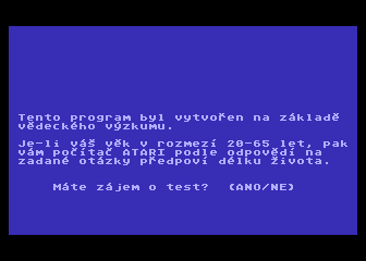 Delka Zivota atari screenshot