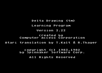 Delta Drawing atari screenshot