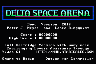 Delta Space Arena atari screenshot