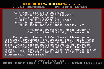 Delusions of Romance atari screenshot
