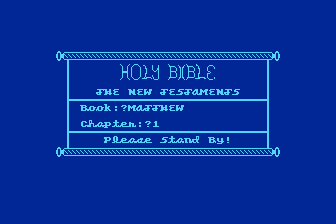Demo Disk - Bible Program atari screenshot