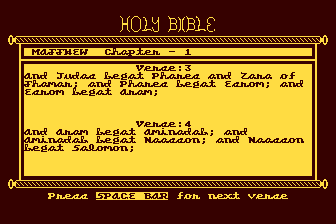 Demo Disk - Bible Program