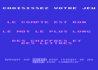 Chiffres et des Lettres (Des) atari screenshot