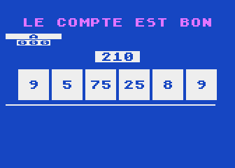 Chiffres et des Lettres (Des) atari screenshot