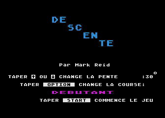 Descente à Ski atari screenshot