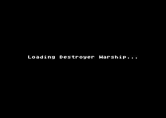 Destroyer Warship atari screenshot