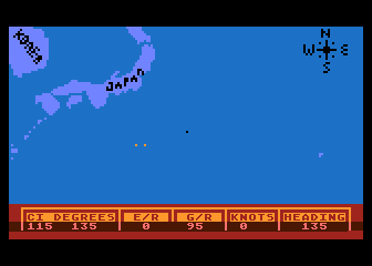 Destroyer Warship atari screenshot