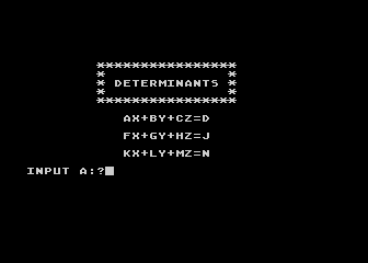 Determinants — screenshot 1