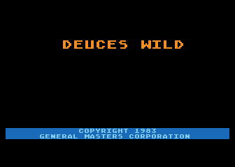 Deuces Wild atari screenshot