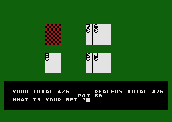 Deuces Wild atari screenshot