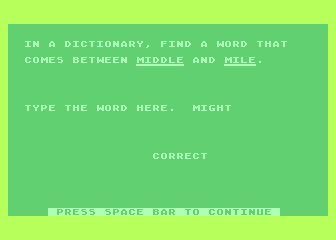 Dictionary Use atari screenshot