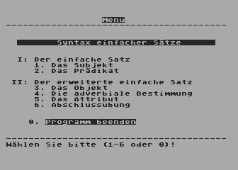 Deutsch-Stunde - Lektion 3 (Die) atari screenshot