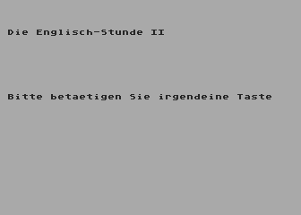 Englisch-Stunde - Lektion 2 (Die) atari screenshot