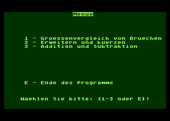 Mathe-Stunde - Lektion 2 (Die) atari screenshot
