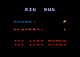 Dig Dug atari screenshot