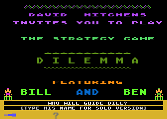 Dilemma atari screenshot