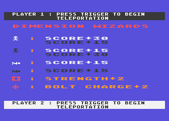 Dimension Wizards atari screenshot
