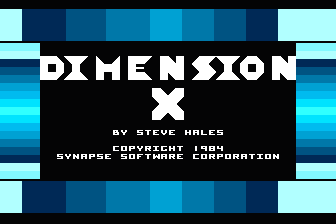 Dimension X atari screenshot