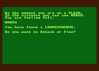 Dinosaur atari screenshot