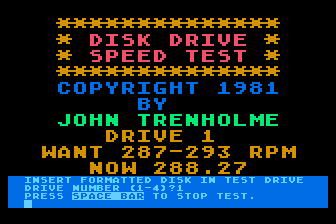 Disk Drive Speed Test — screenshot 1