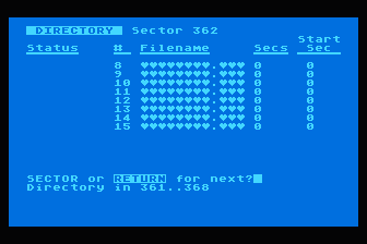 Disk Examine Utility atari screenshot