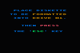 Disk Format and Verify atari screenshot