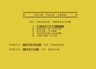 Disk Pack 1000 atari screenshot