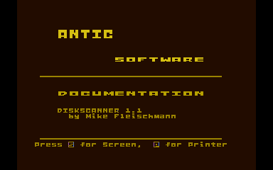 Disk Scanner-Double Density atari screenshot