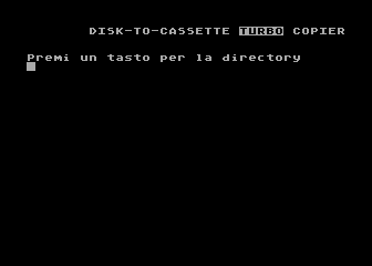 Disk-to-Cassette Turbo Copier