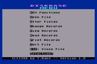DiskBase atari screenshot
