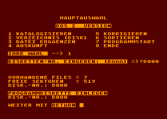 Diskettenbibliothek — screenshot 1