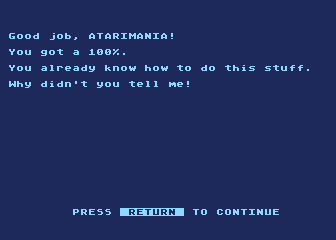 Division Drill atari screenshot