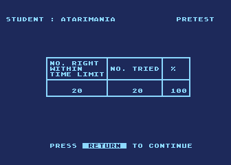 Division Drill atari screenshot