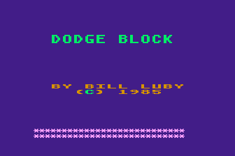 Dodge Block atari screenshot