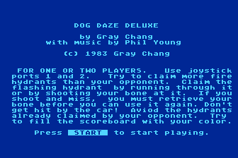 Dog Daze Deluxe atari screenshot