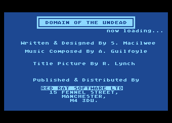 Domain of the Undead atari screenshot